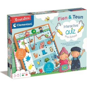 Clementoni Education - Fien en Teun Interactieve Quiz - Educatief en Interactief Speelgoed - Het Leerzame Cadeautje - 3-5 jaar