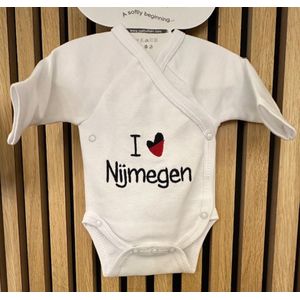 Petit Villain - Baby - Babykleding - Babykleertjes - Rompers & Boxpakken - Rompertjes met Tekst - New Born - o tot 3 maanden - Rompertje I love Nijmegen