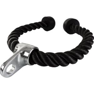 ScSPORTS® Triceps touw - Triceps rope - 85 cm - Voor lat pulley of krachtstation - Kunststof caps