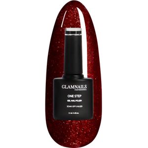 Glamnailsprofessional Glossy Lipstick – One Step Gellak 12ml – 3 in 1 Formule - Geen base/top coat nodig - Gelnagels – Gellak Nagellak – Gellak starterspakket - Gellac