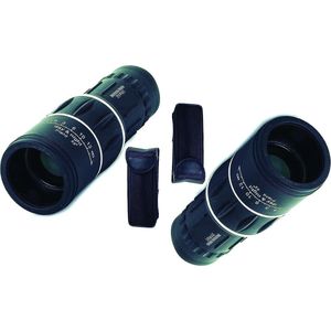 Set van 2 Monoculars 16x52 met Nachtfunctie - Draagtas en Reinigingsgereedschap - Gepantserde Lens voor Kamperen, Vissen en Observatie