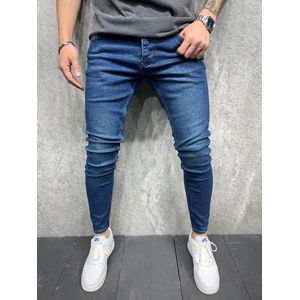 Mannen Jeans Skinny Stretch Gewassen Casual Solid 2021 Winter Mannen Denim Jeans Slim Retro Male Kwaliteit