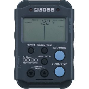 Boss DB-30 digitaal metronoome met Tuner, Timer, Stop Watch - Accessoire voor drums