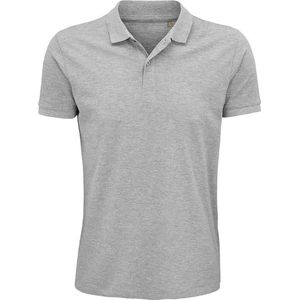 SOLS Heren Planet Pique Organisch Poloshirt (Grijze Mergel)