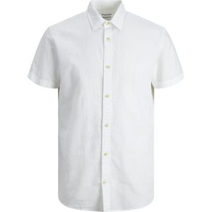 Jack & Jones - Heren Overhemden Summer Korte Mouw - Wit - Maat M