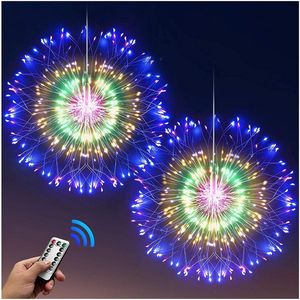 Led Verlichting op batterij - lampjes - fireworks led lights - sfeerverlichting - feestverlichting  - Multi colour - vuurwerkverlichting op battterij - 30 CM - met afstandbediening