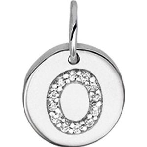 The Jewelry Collection Bedel Letter O Zirkonia - Zilver