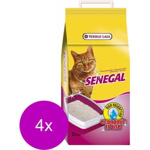 Versele-Laga Senegal Roomwitte Kleikorrels 12 l - Kattenbakvulling - 4 x 12 L