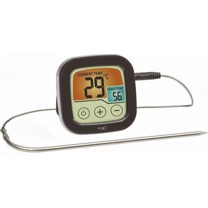 TFA Dostmann 14.1509.01 Barbecuethermometer Bewaking van kerntemperatuur, Met touchscreen, Kabelsensor Braden, Grillen