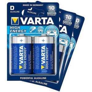 Batterijen D (6x) - Set van 6 Varta D-cell batterijen (o.a. voor Vonyx MEG040 megafoon)
