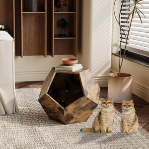Sweiko Bijzettafel - Huisdierenmeubels - Kattenhuis - MDF - Retro Bruin