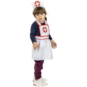 Verpleegster & Masseuse Kostuum | Nooit Meer Ziek Verpleegster Nelleke | Meisje | One Size | Carnaval kostuum | Verkleedkleding