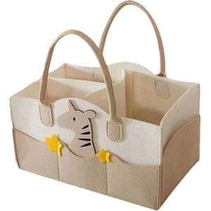 Grote reisklare Tote-luiertas met verdeelde compartimenten - Multifunctionele babytas met meerdere vakken, praktische mamatas voor baby's .