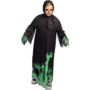 Boland - Kostuum Glowing reaper (4-6 jr) - Kinderen - Grim reaper - Halloween verkleedkleding - Horror - Reaper