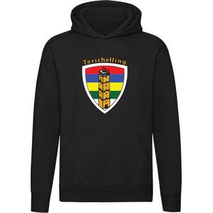 Terschelling schild Hoodie | Friesland | Waddeneiland | Vuurtoren | Nederland | Unisex | Trui | Sweater | Capuchon | Zwart