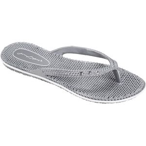 Slippers - Dames - Saint Tropez - Zilvergrijs - Maat 41