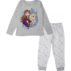 Frozen pyjama - katoen - pyjamaset - Elsa - Anna - grijs - maat 128- 8 jaar