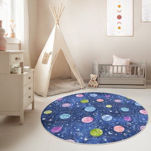 Kinderkamer Vloerkleed Rond Tapijt|Educatieve kindertapijten|Antislip Kindervloerkleed|Kinderen Tapijt Decor|Speelkleed|Kleurrijk kindervloerkleed|Hinkelbaan pad