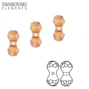 Swarovski Elements, Modular kralen (5150), 11x6mm, copper, 6 stuks