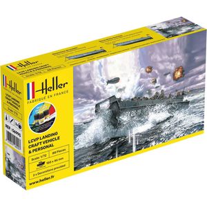 Heller - 1/72 Starter Kit Lcvp Landing Craft Vehicle En Personalhel56995 - modelbouwsets, hobbybouwspeelgoed voor kinderen, modelverf en accessoires