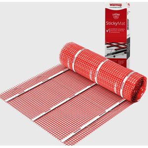 Warmup StickyMat 4,5m2 vloerverwarmingsmat met Levenslange Garantie| Elektrische vloerverwarming| 150Watt m2