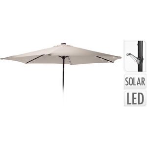 Parasol met verlichting - 270cm - taupe