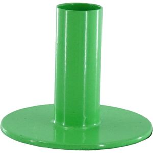 Housevitamin Metalen Gekleurde Kaarshouder-Kandelaar - Basic- Groen- 8x8x6,5cm