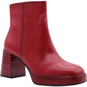 Hispanitas Hi243674 Enkellaarsjes Dames - Rood - Maat 38