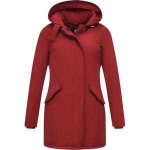 Winterjas Getailleerd Dames met Capuchon - 280 - Rood