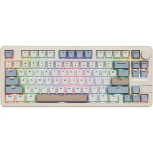 EPOMAKER Galaxy 70 - Grijs - Mechanisch Draadloos Toetsenbord - RGB - 70% - QWERTY - Gaming Keyboard - Feker Marble White Switch