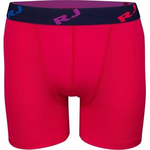 RJ Bodywear Pure Color boxershort (1-pack) - heren boxer lang - microfiber - rood - Maat: XL