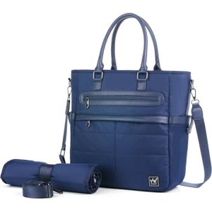 YLX Aronia Diaper Bag | Navy Blue. Luiertas marine blauw met verschoonmatje. Babytas, verzorgingstas. Gemaakt van gerecycled nylon, ecofriendly, duurzaam