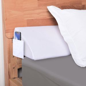 Kingsize bedwigkussen voor hoofdeinde en matras spleetvulling - Wit (0,0-17,8 cm)