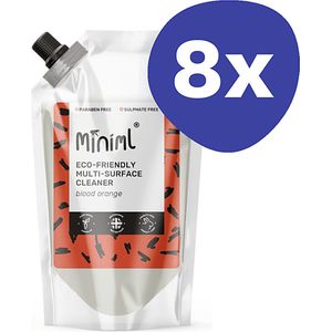 Miniml Oppervlaktereiniger Bloedsinaasappel - 1L Refill (8x 1L)