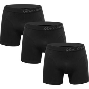 Gino Santi Boxershort 3 pack Zwart Maat XXL