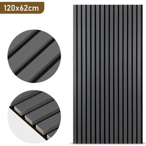 Akoestische panelen 1x Geluidsabsorberend paneel Geluidsdemping 120x60x2.1cm Akoestisch Wandpaneel Grijs