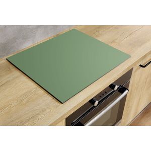 Inductiebeschermer - Breakfast Room Green - 81.6x52.7 cm - Inductiebeschermer - Inductie Afdekplaat Kookplaat - Inductie Mat - Anti-Slip - Keuken Decoratie - Keuken Accessoires