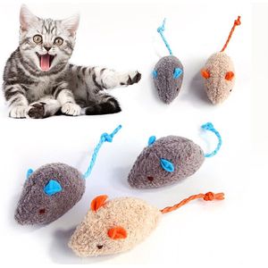 3 stuks Kattenspeelgoed Pluche Muis Schattige Bijtbestendige Kitten Kattenkruid Speelgoed Universele Leuke Interactieve Entertainment Accessoire