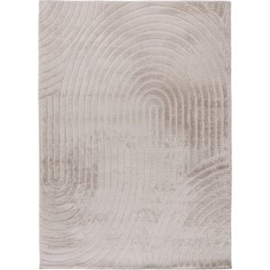 Japandi Vloerkleed | Tapijt | Comfort | Bogen | Licht Taupe | 80x150 cm