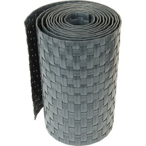 Wovar Vlechtband Rotan Look Antraciet 255 x 19 cm | Per Stuk