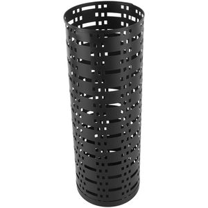 Holle Ronde Metalen Parapluhouder - Modieus en Waterdicht - Zwart