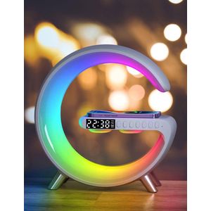 Wake up light - Slaaphulp - Lichtwekker - Wekker - Digitale wekker - Draadloze oplader - Dimbaar - Bluetooth speaker