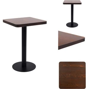 vidaXL Bistrotafel - Bistrotafels - Bistro Tafel - Bistro Tafels - Bistrotafel 50x50 cm MDF donkerbruin