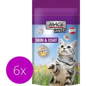 Mac’s Skin & Coat Kattensnoepjes - kattensnacks - Graanvrij - Gebits Reinigend - 6 x 60g