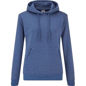 Fruit Of The Loom Vrouwen Dames Fit Sweatshirt Met Capuchon / Hoodie (Heather Royaal Blauw)