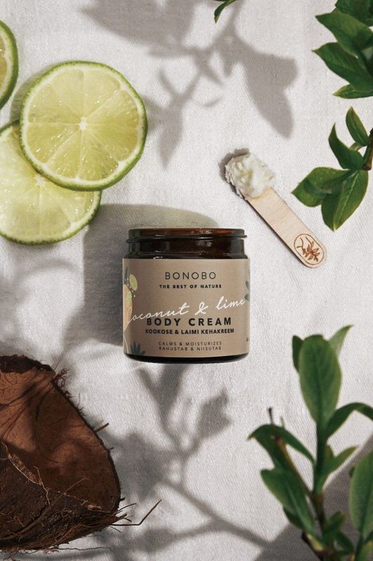 Coconut and Lime Body Cream / Calming and Moisturizing 120ml