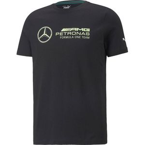 PUMA Mercedes AMG Petronas F1 Logo T-shirt Heren - Puma Black - S