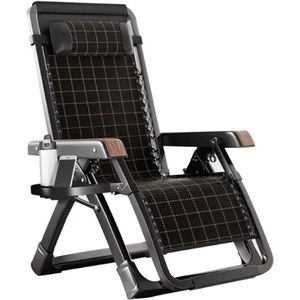 Zonneligstoel - Inklapbaar Campingligstoel Met Hoofdsteun - Grand Patio Zonnebed - Verstelbare Rugleuning 0-170 Graden - Tuinligstoel Voor Patio - Tuin - Strandzwembad (B)