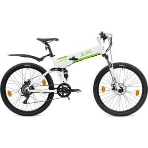 Elektrische mountainbike, fully, vouwbaar, FML 830, 9 sp, 10,4 Ah, wit