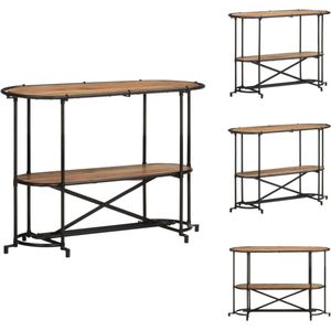 vidaXL Consoletafel - Console Tafels - Banktafel - Haltafel - Wandtafel 110x42x76 cm massief acaciahout